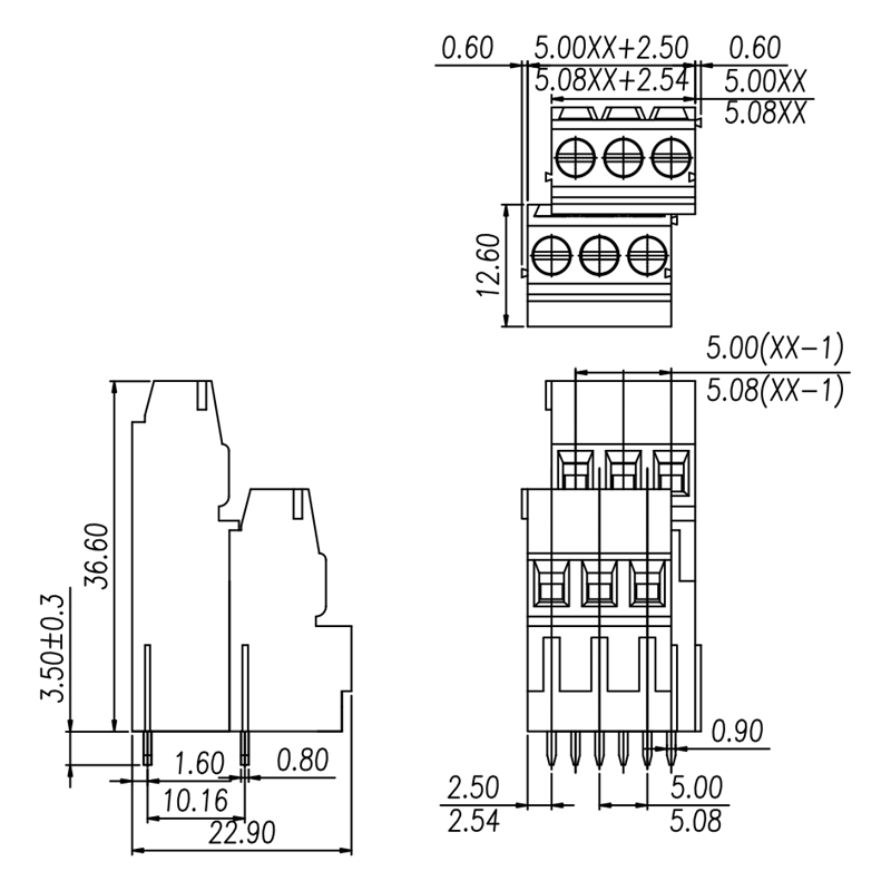 XL500BB-5.0-5.08(图1)